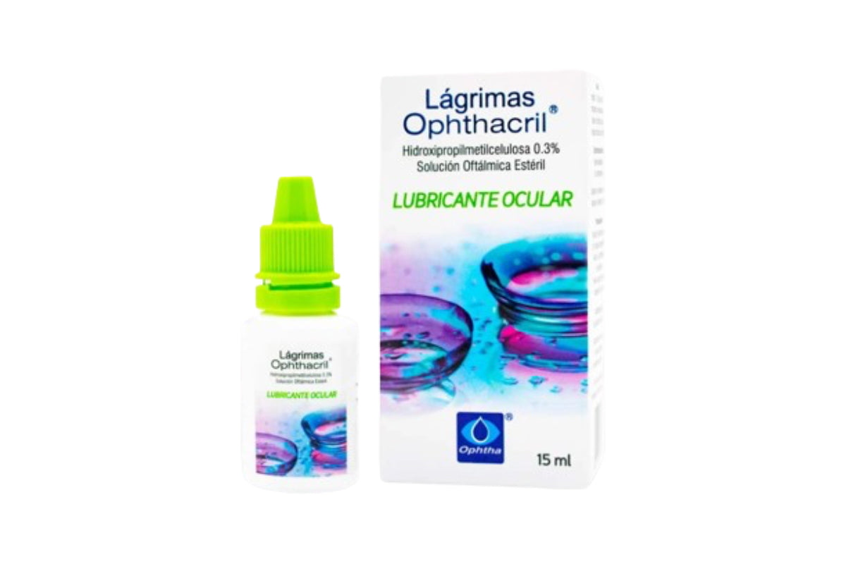 Gotas Lubricantes Ophthacril Hidroxipropilmetilcelulosa 0.3% 15ml