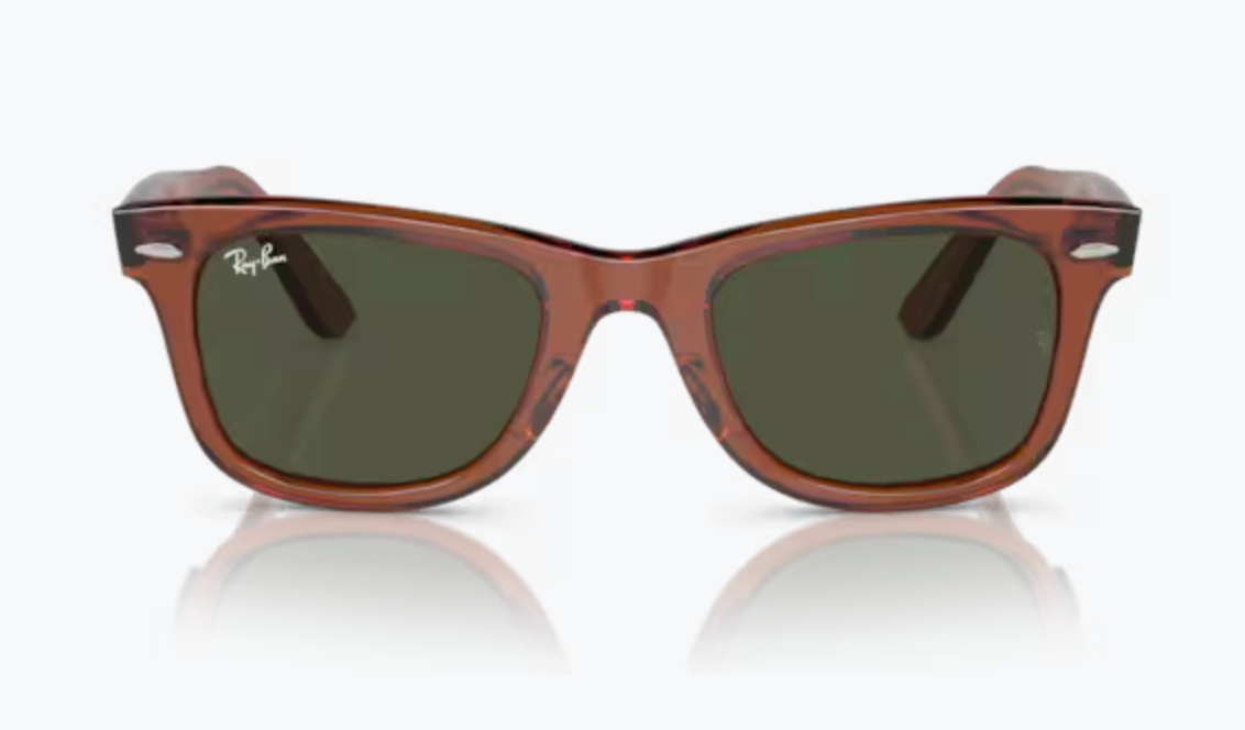 2 Lentes de repuesto para Ray-Ban RB2140 WAYFARER Verde G-15 medida 50
