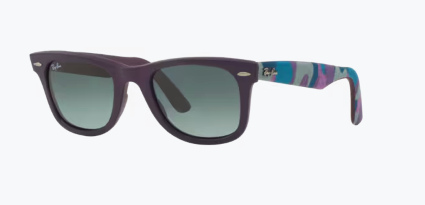 2 Lentes de repuesto para Ray-Ban RB2140 WAYFARER Gris Degrade medida 50