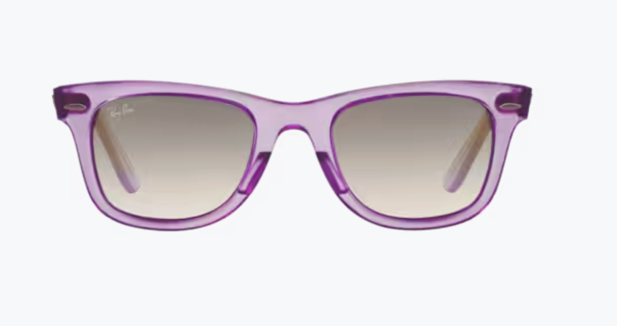 2 Lentes de repuesto para Ray-Ban RB2140 WAYFARER Gris Degrade medida 50