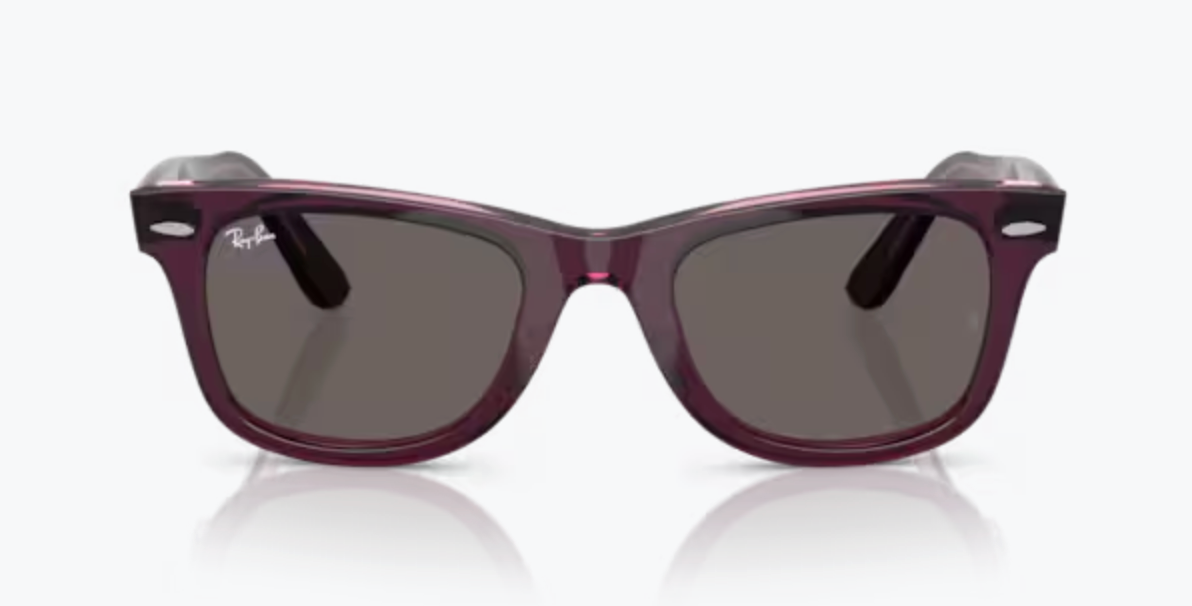 2 Lentes de repuesto para Ray-Ban RB2140 WAYFARER Gris Oscuro medida 50