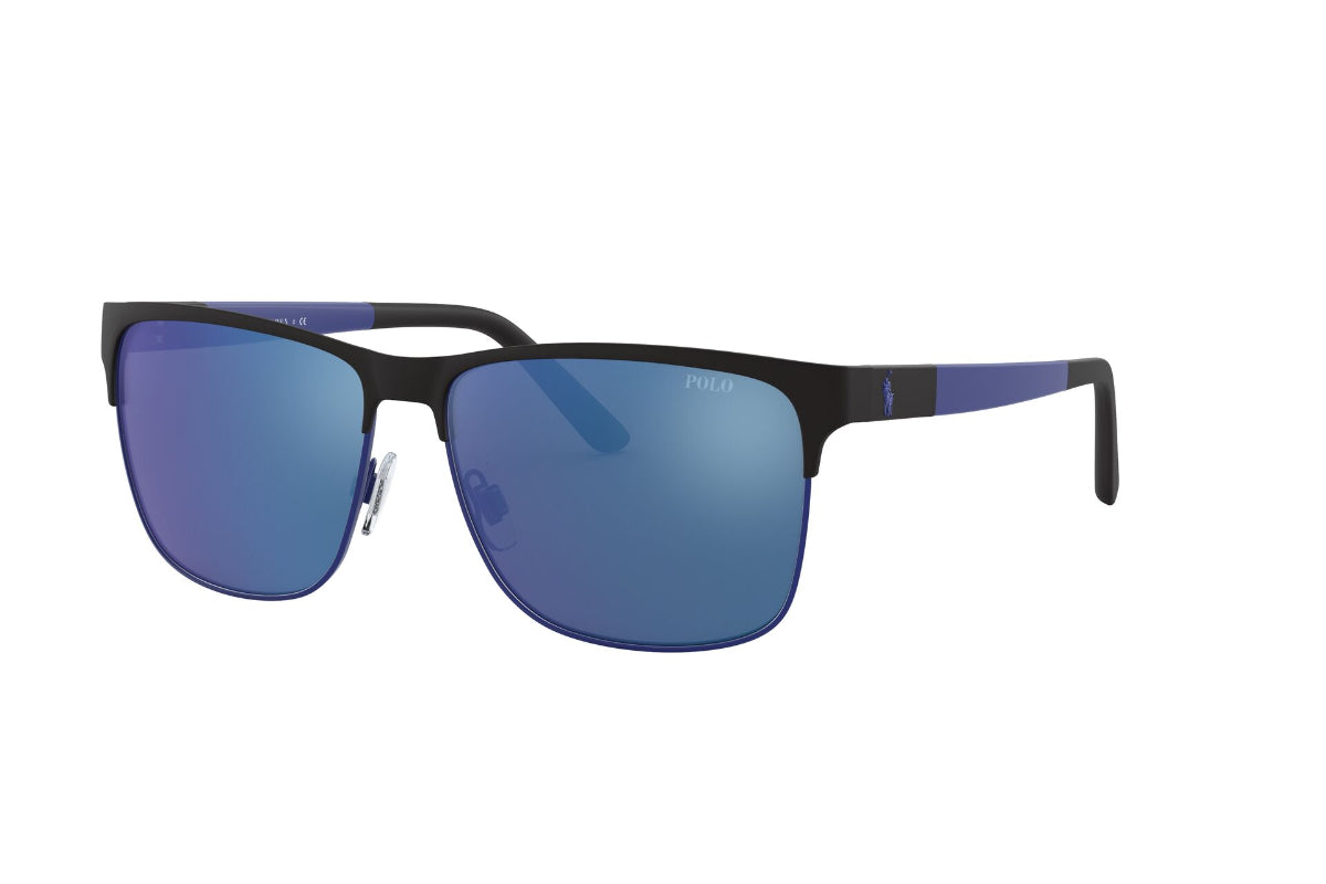 Lentes de Sol Matte Black On Matte Royal Polo