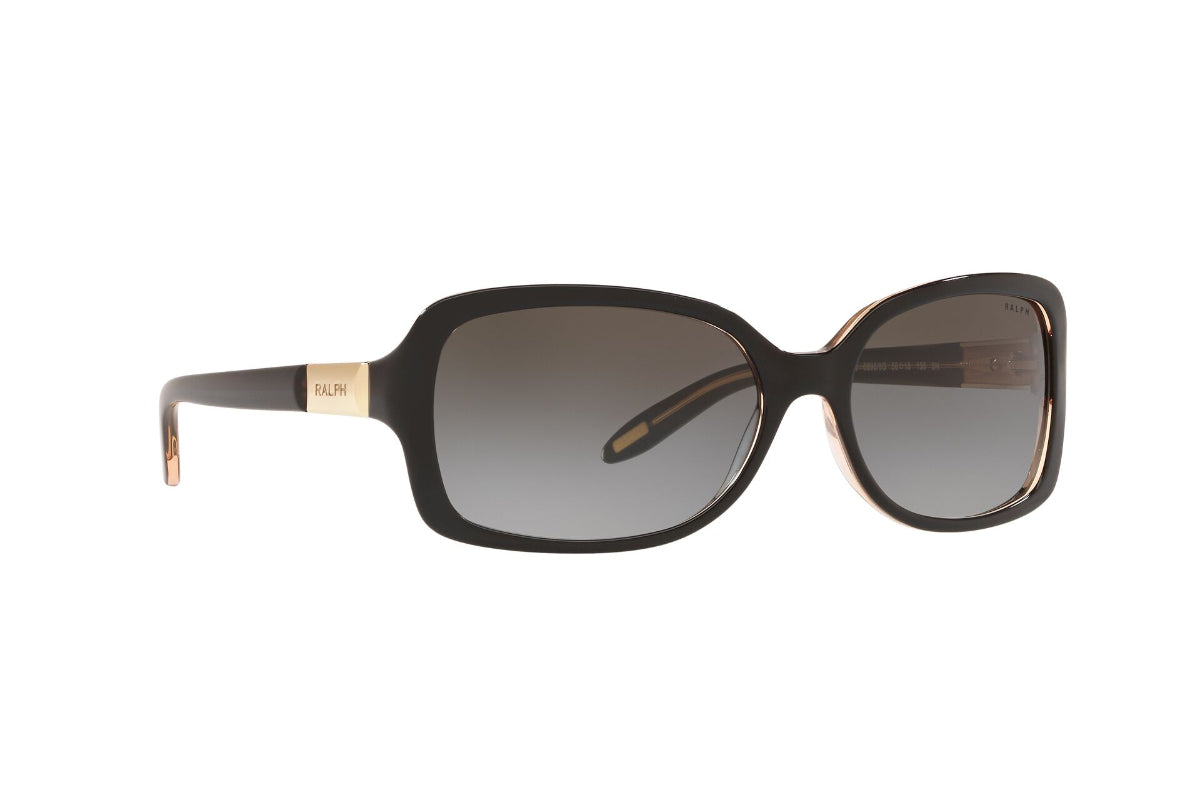 Lentes de Sol Shiny Black On Transp Brown Ralph
