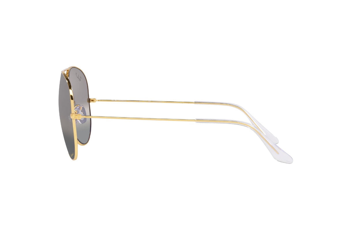 Lentes De Sol Aviator Metal Dorado Polarizados Ray-Ban