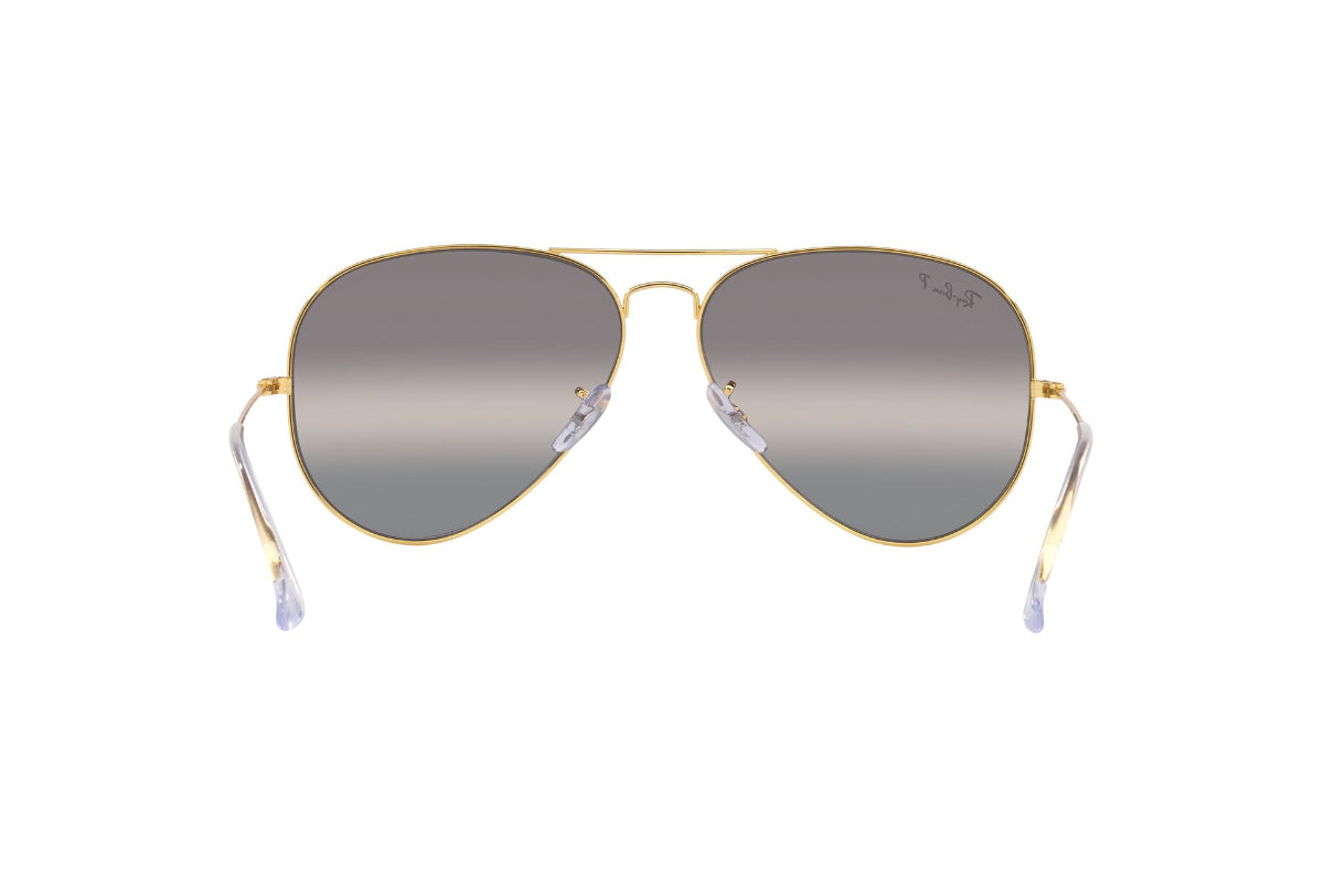 Lentes De Sol Aviator Metal Dorado Polarizados Ray-Ban