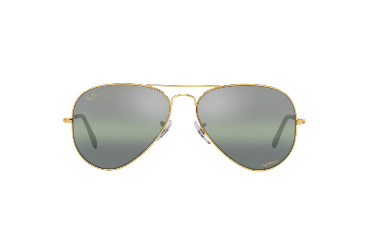 Lentes De Sol Aviator Metal Dorado Polarizados Ray-Ban