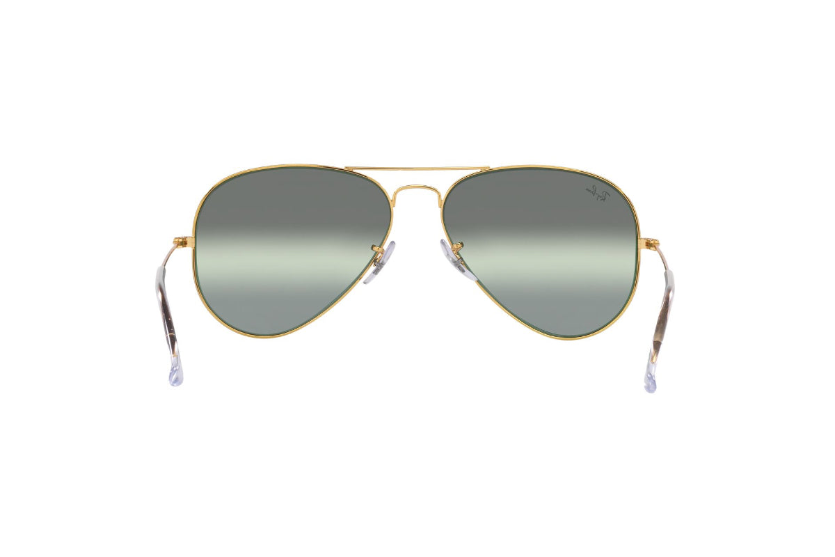 Lentes De Sol Aviator Metal Dorado Polarizados Ray-Ban