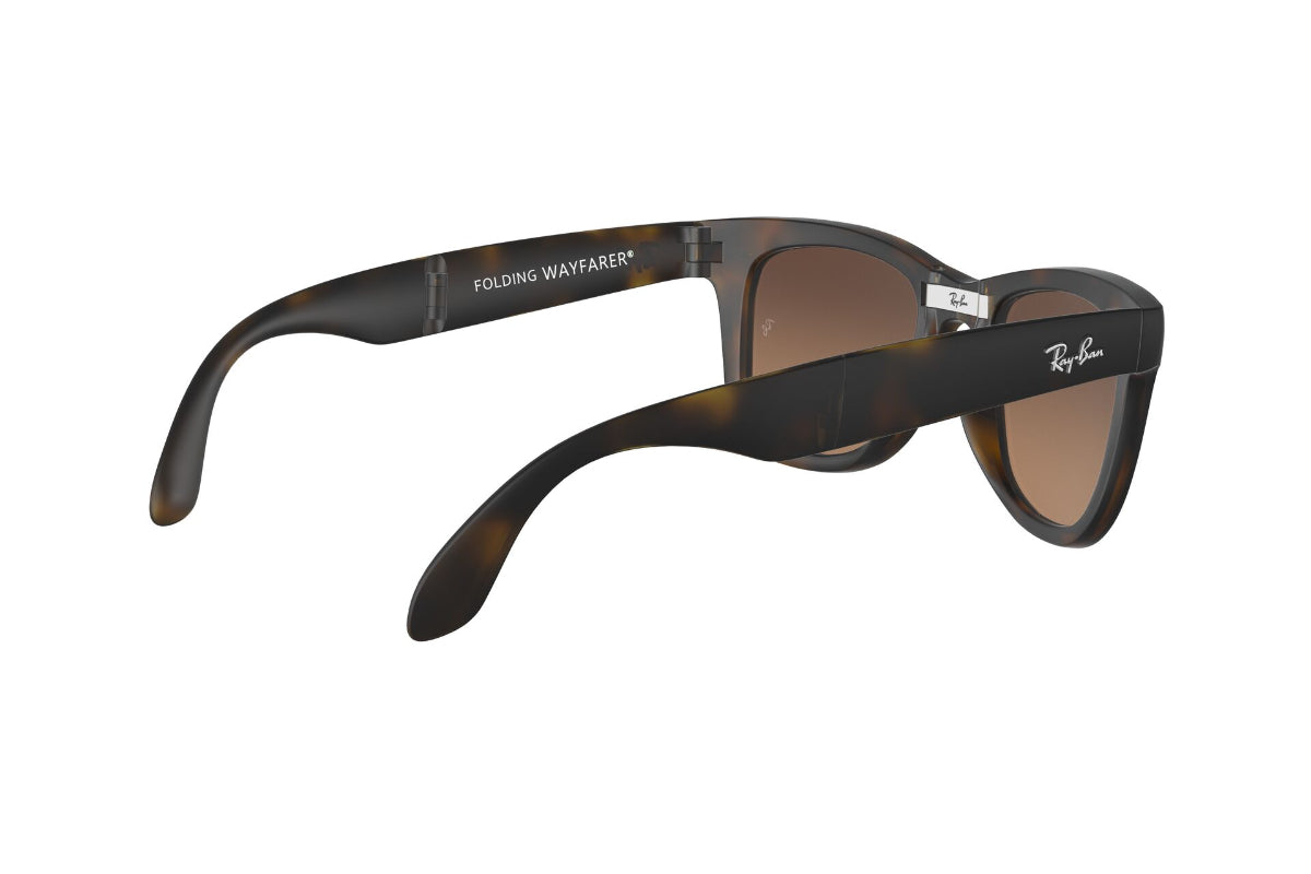 Lentes de Sol Folding Wayfarer Matte Havana Ray-Ban