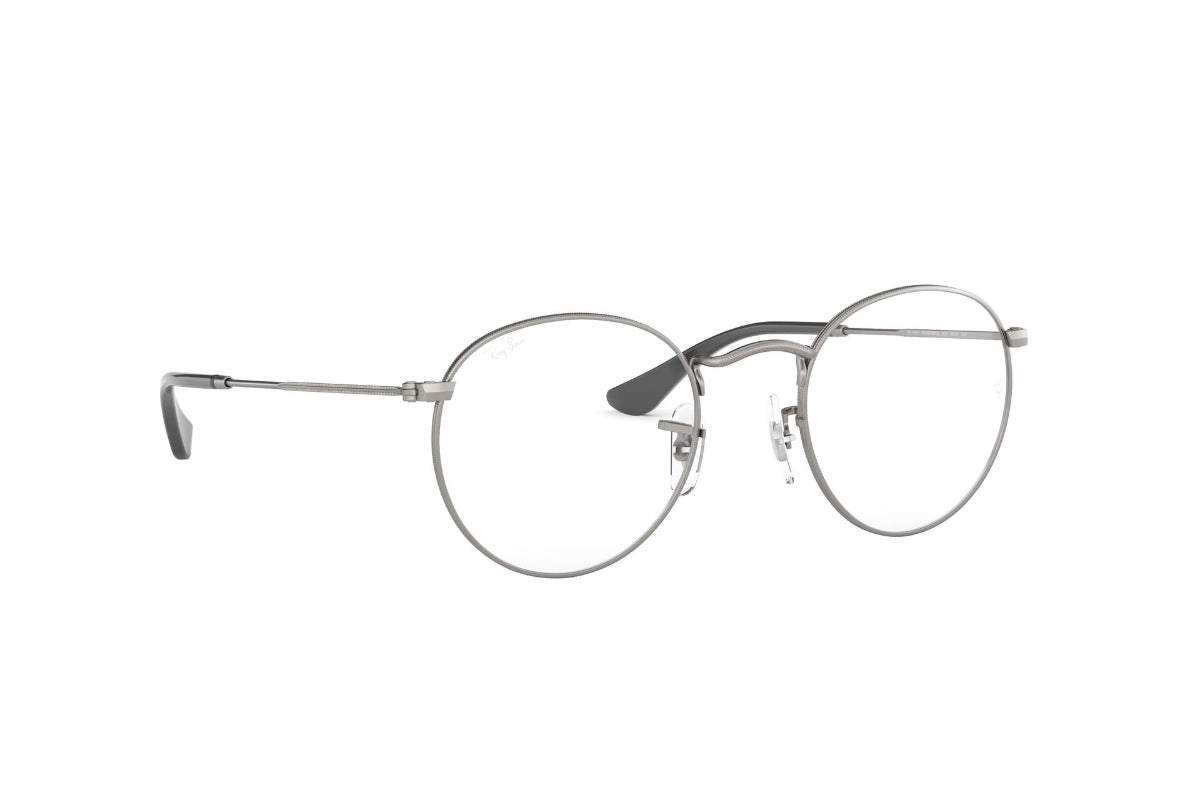 Lentes Ópticos Round Metal Matte Gunmetal Ray-Ban