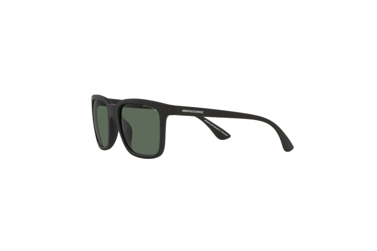 Lentes de Sol Matte Negro Armani Exchange Sustentable