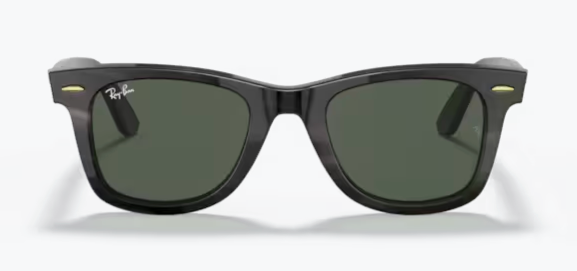 2 Lentes de repuesto para Ray-Ban RB2140 WAYFARER Verde G-15 medida 50