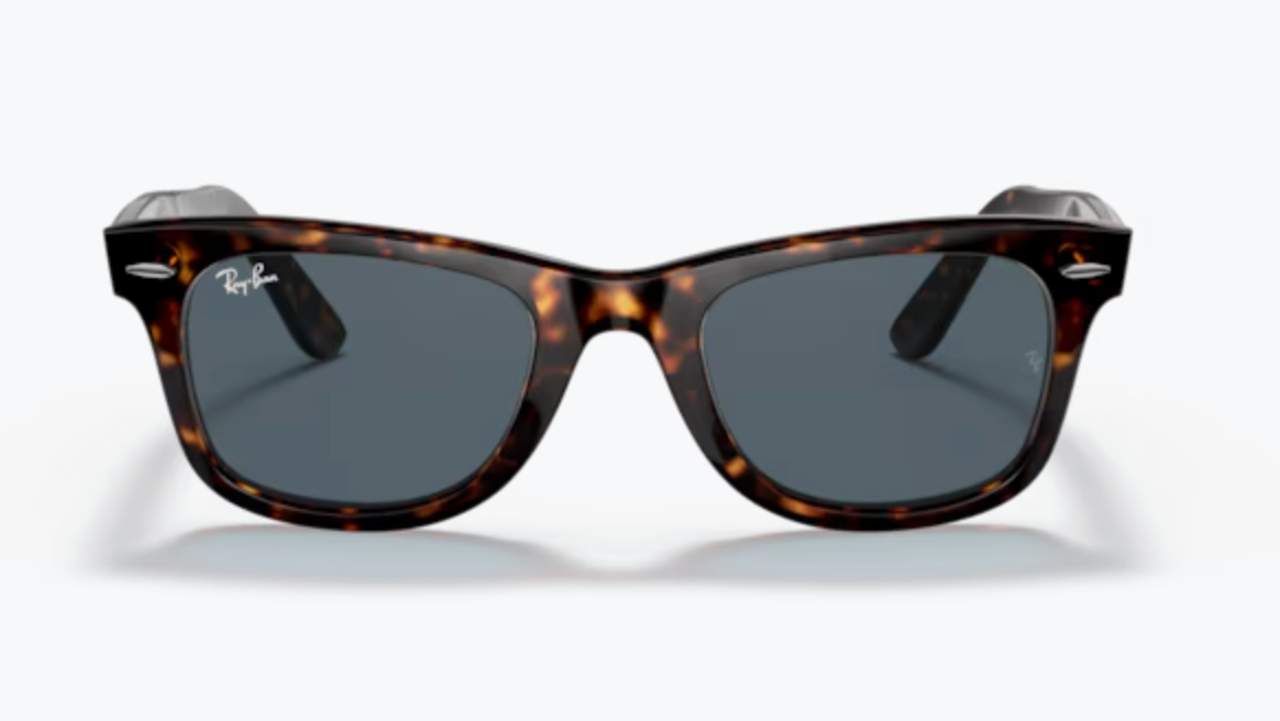 2 Lentes de repuesto para Ray-Ban RB2140 WAYFARER Azul medida 50