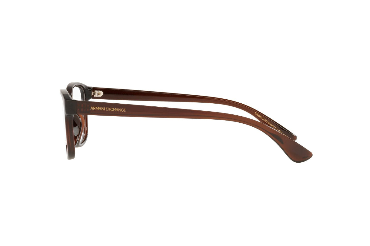 Lentes Opticos Translucent Brown Exchange Armani