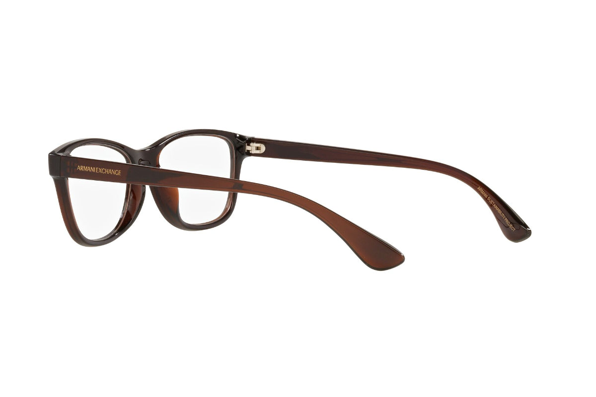 Lentes Opticos Translucent Brown Exchange Armani