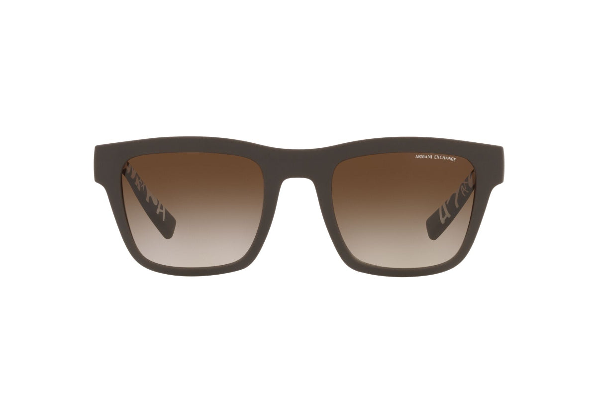 Lentes de Sol Matte Brown Exchange Armani