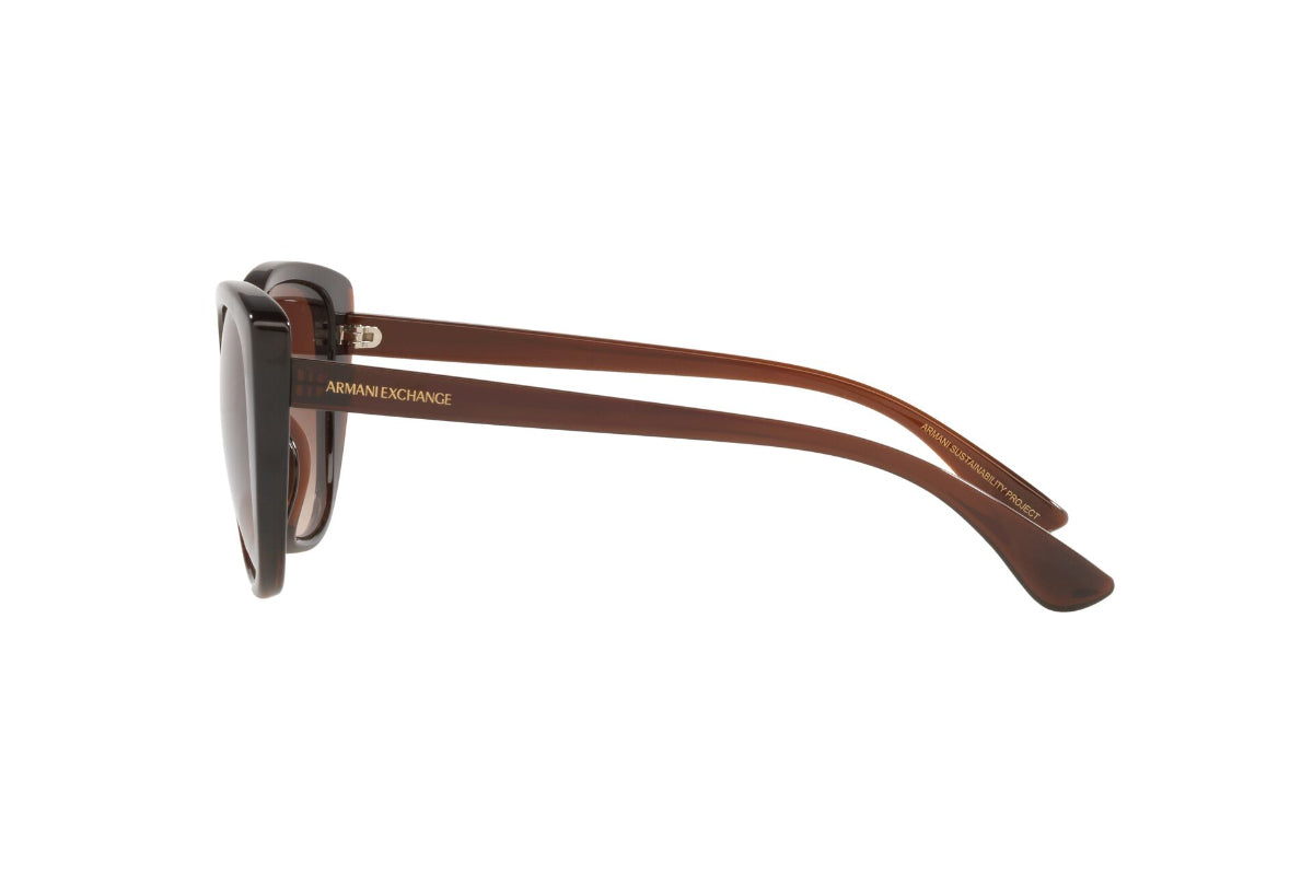 Lentes de Sol Translucent Brown Exchange Armani