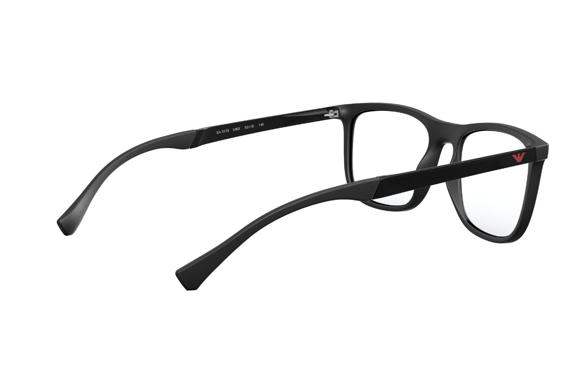 Lentes Opticos Black Rubber Emporio Armani