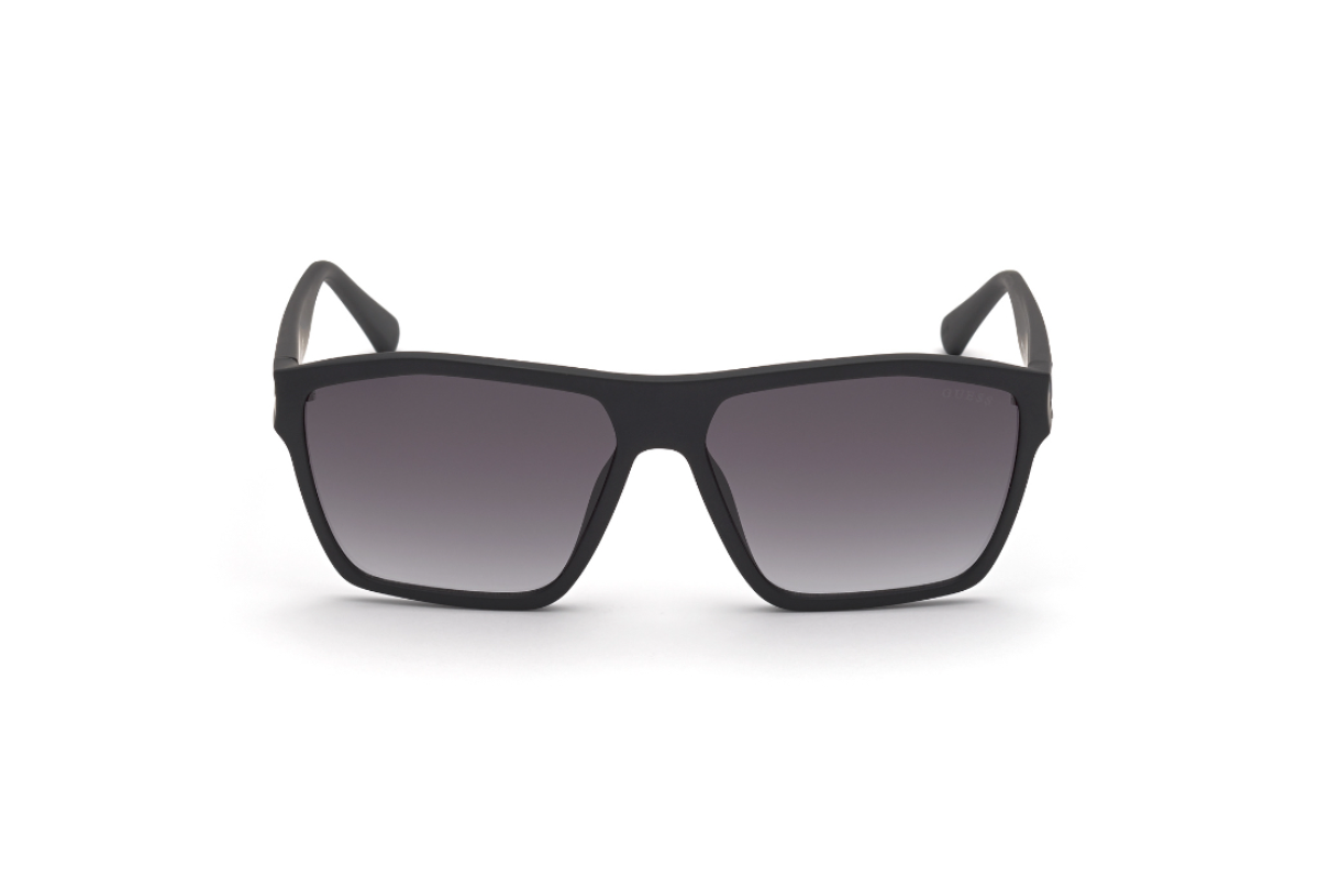 Lentes de Sol Negro Mate Gris Guess