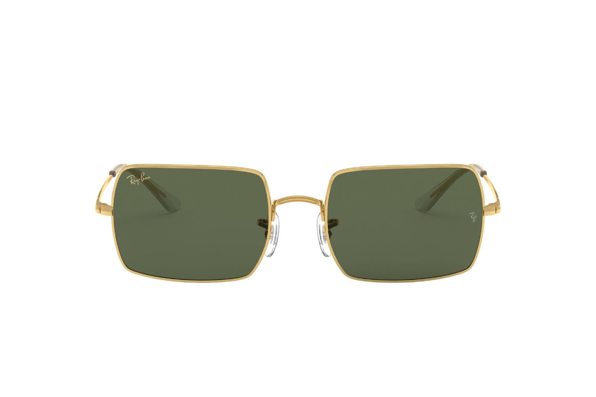 Lentes de Sol Rectangle Gold Green Ray-Ban