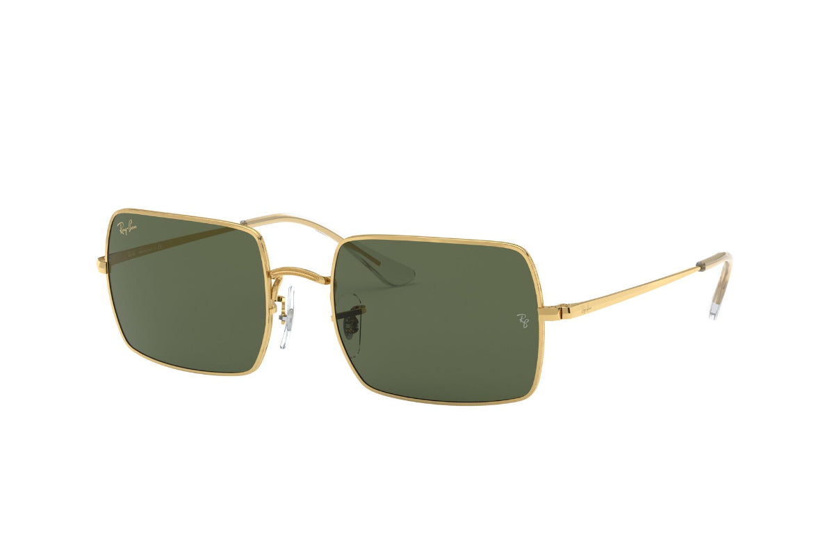 Lentes de Sol Rectangle Gold Green Ray-Ban