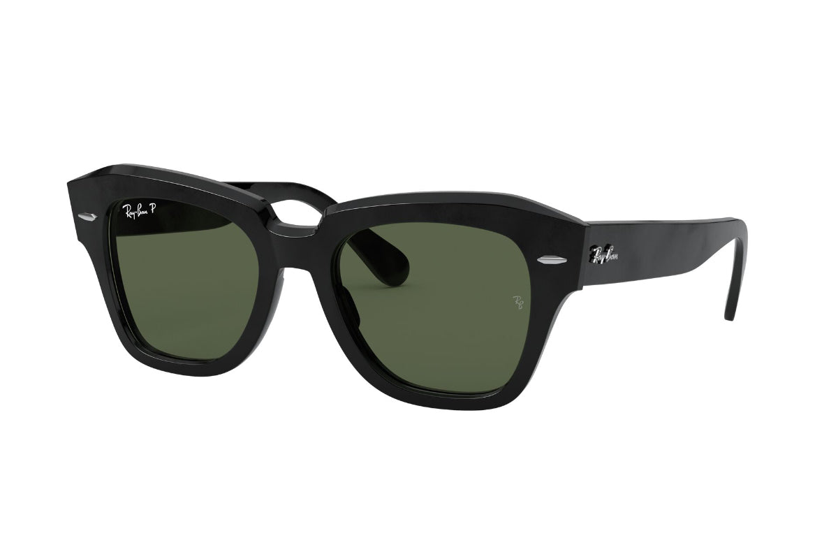 Lentes De Sol State Street Negro Polarizados Ray-Ban