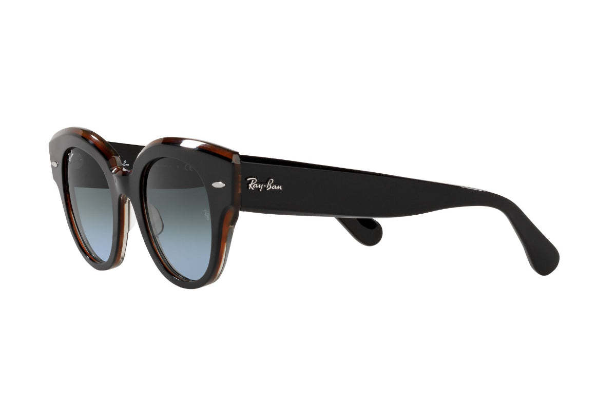 Lentes de Sol Roundabout Black On Brown  Ray Ban