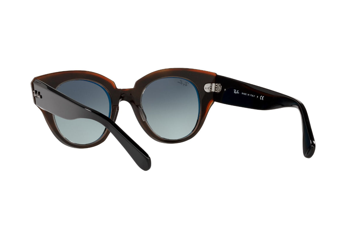 Lentes de Sol Roundabout Black On Brown  Ray Ban