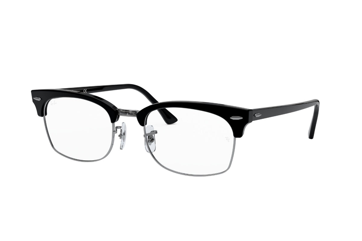 Lentes Ópticos Clubmaster Square Negro Ray-Ban