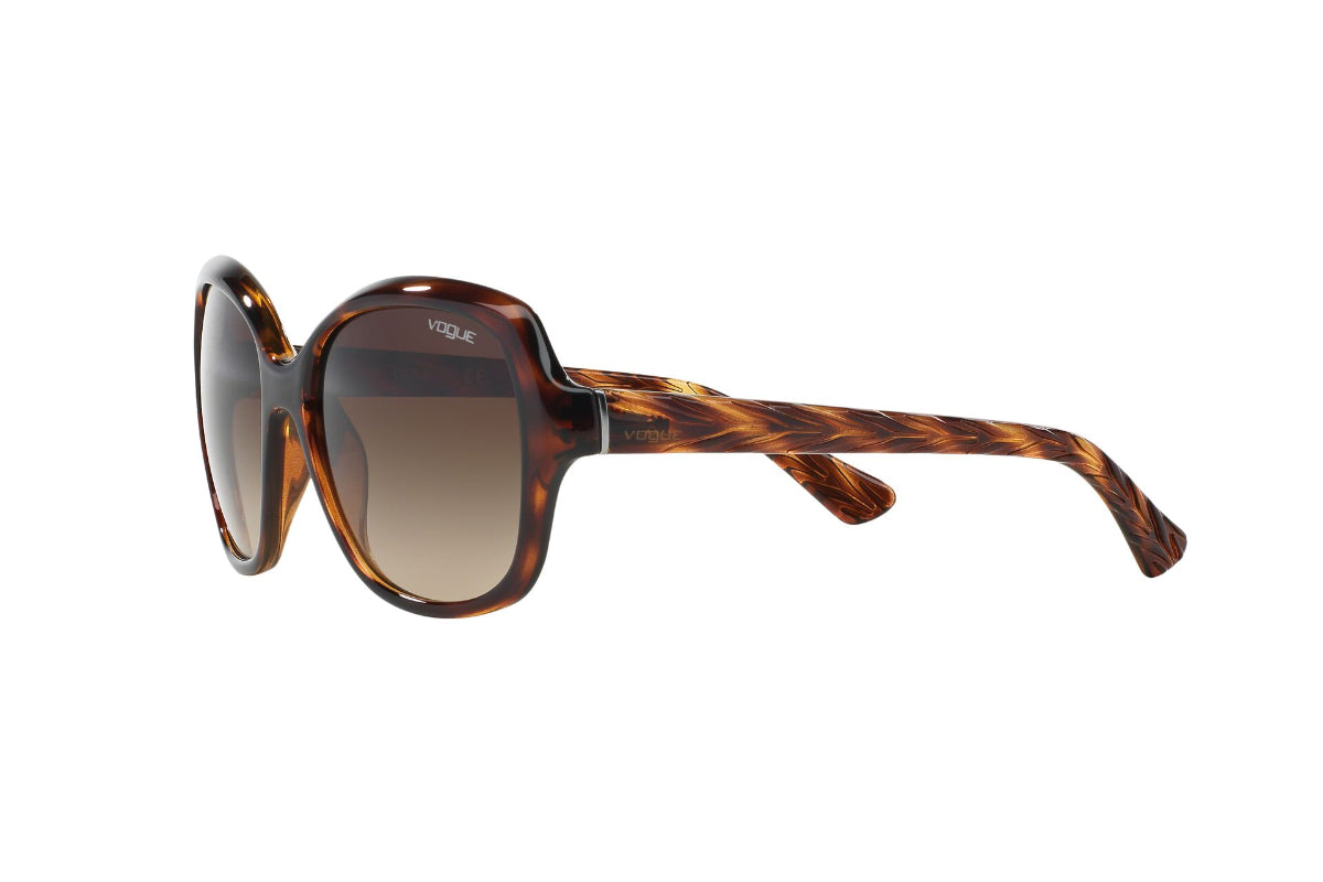 Lentes de Sol Striped Dark Havana Vogue