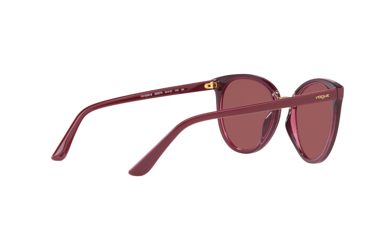 Lentes de Sol Top Dark Red Transparent  Vogue